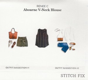 Renee C print blouse